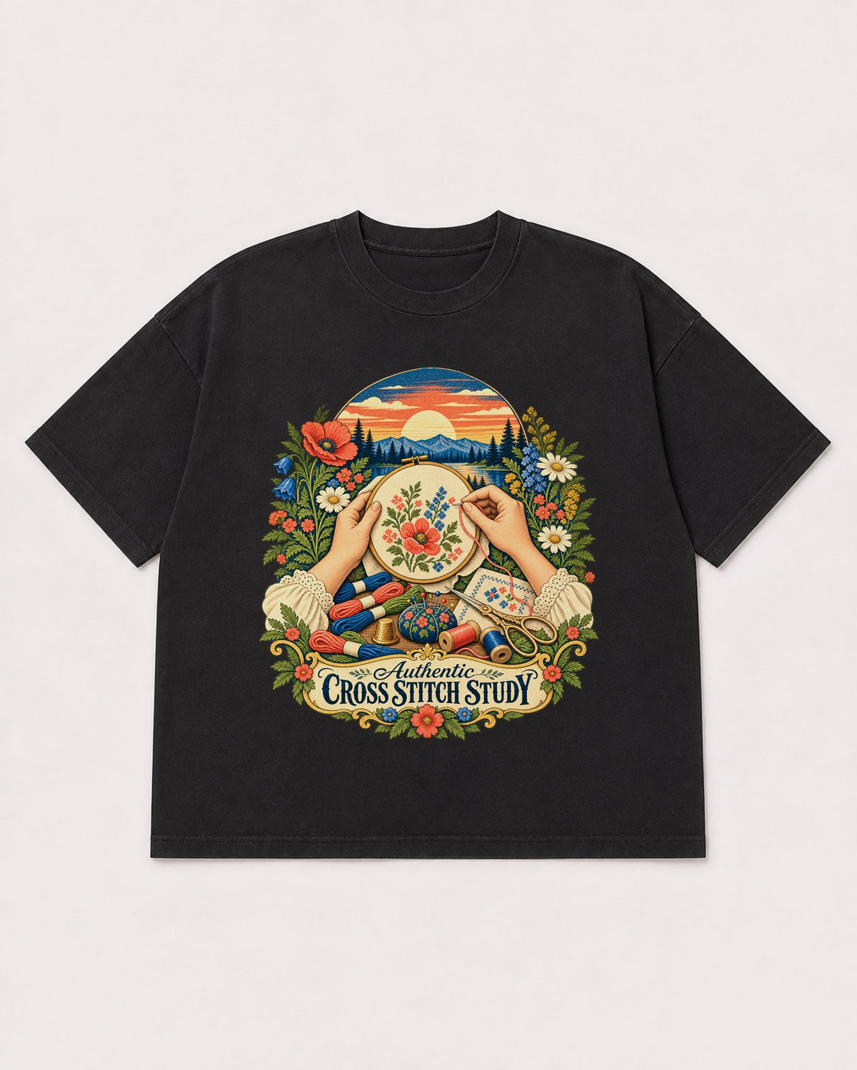 Mockup Boxy Heavyweight Tee Black product