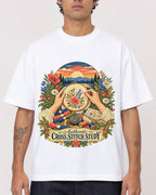 Mockup Boxy Heavyweight Tee White male close-up 06