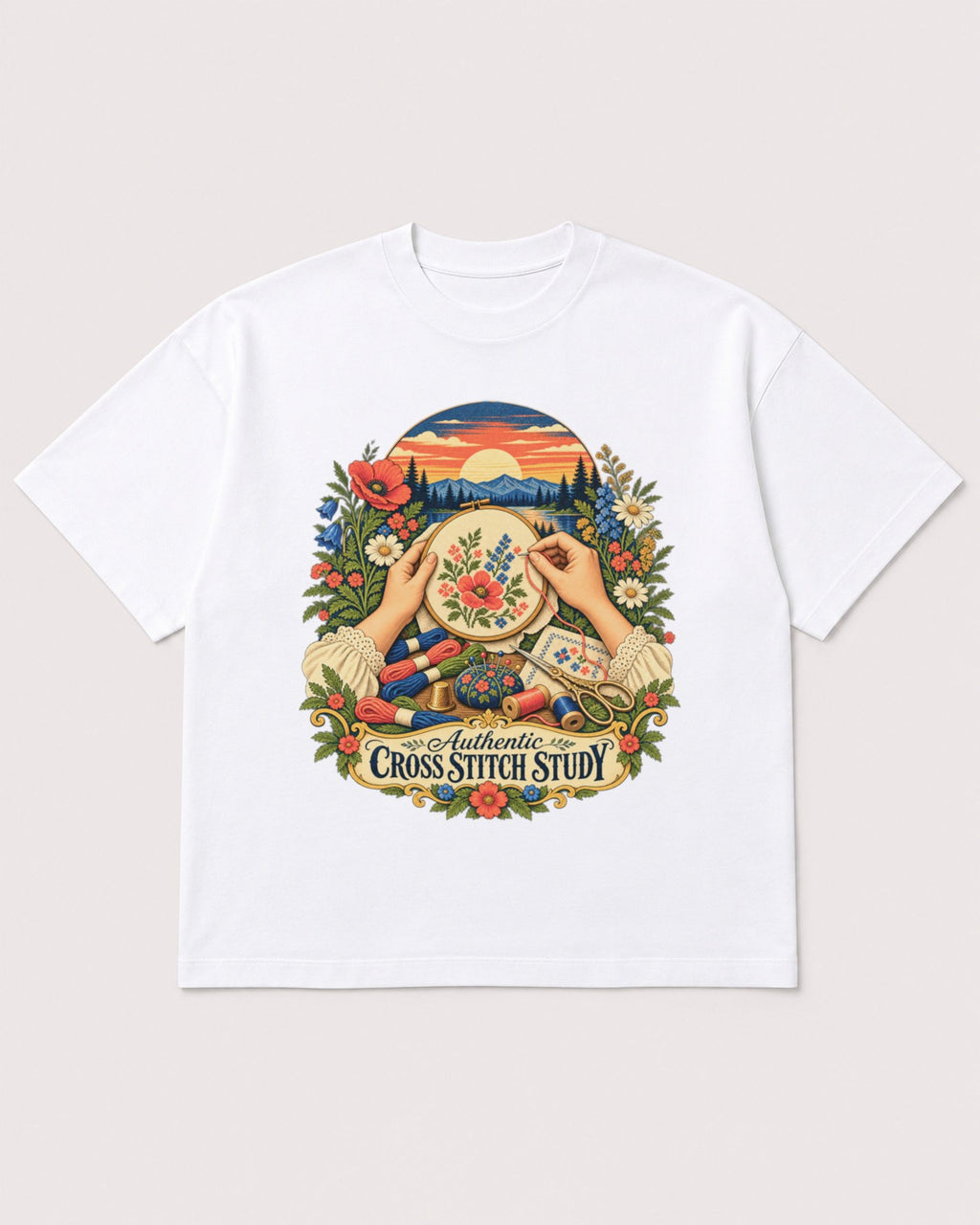 Mockup Boxy Heavyweight Tee White product