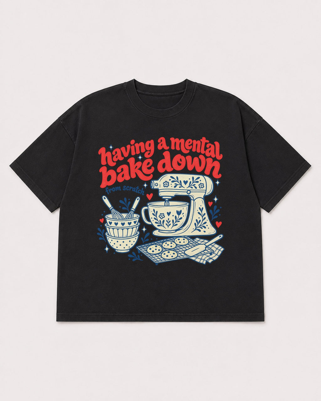 Mockup Boxy Heavyweight Tee Black product