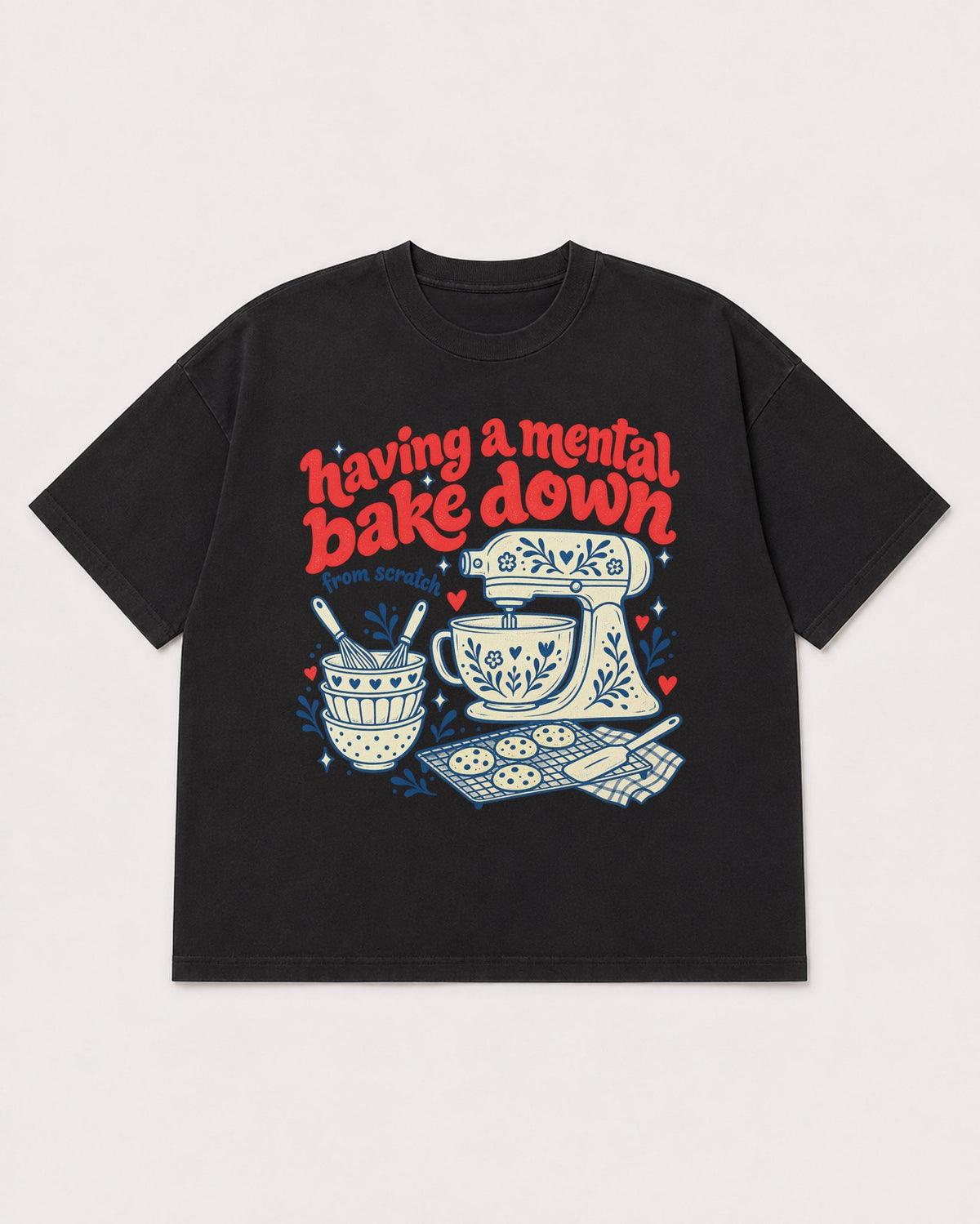Mockup Boxy Heavyweight Tee Black product