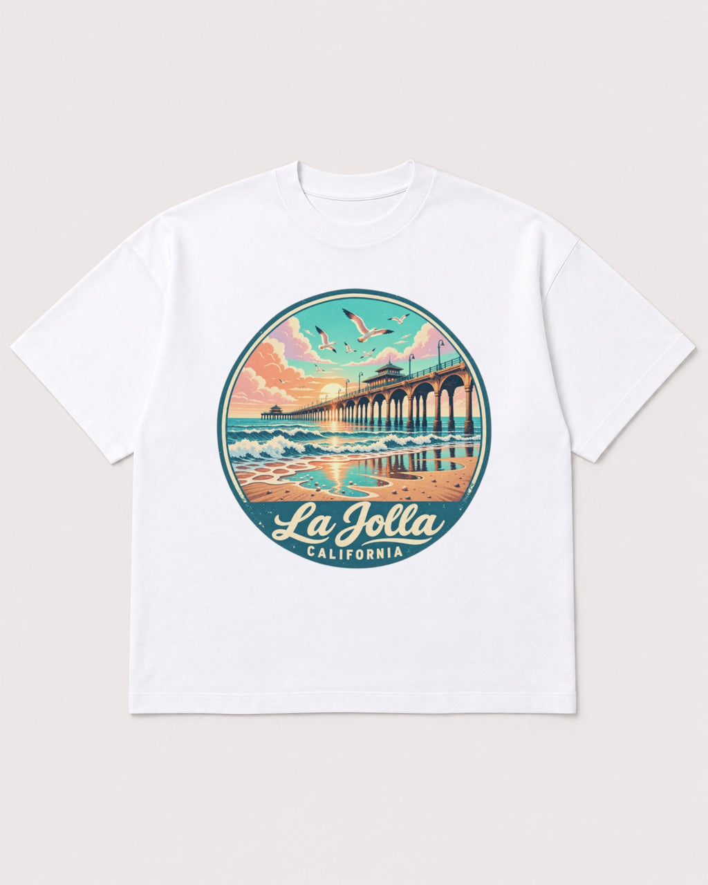 Mockup Boxy Heavyweight Tee White product