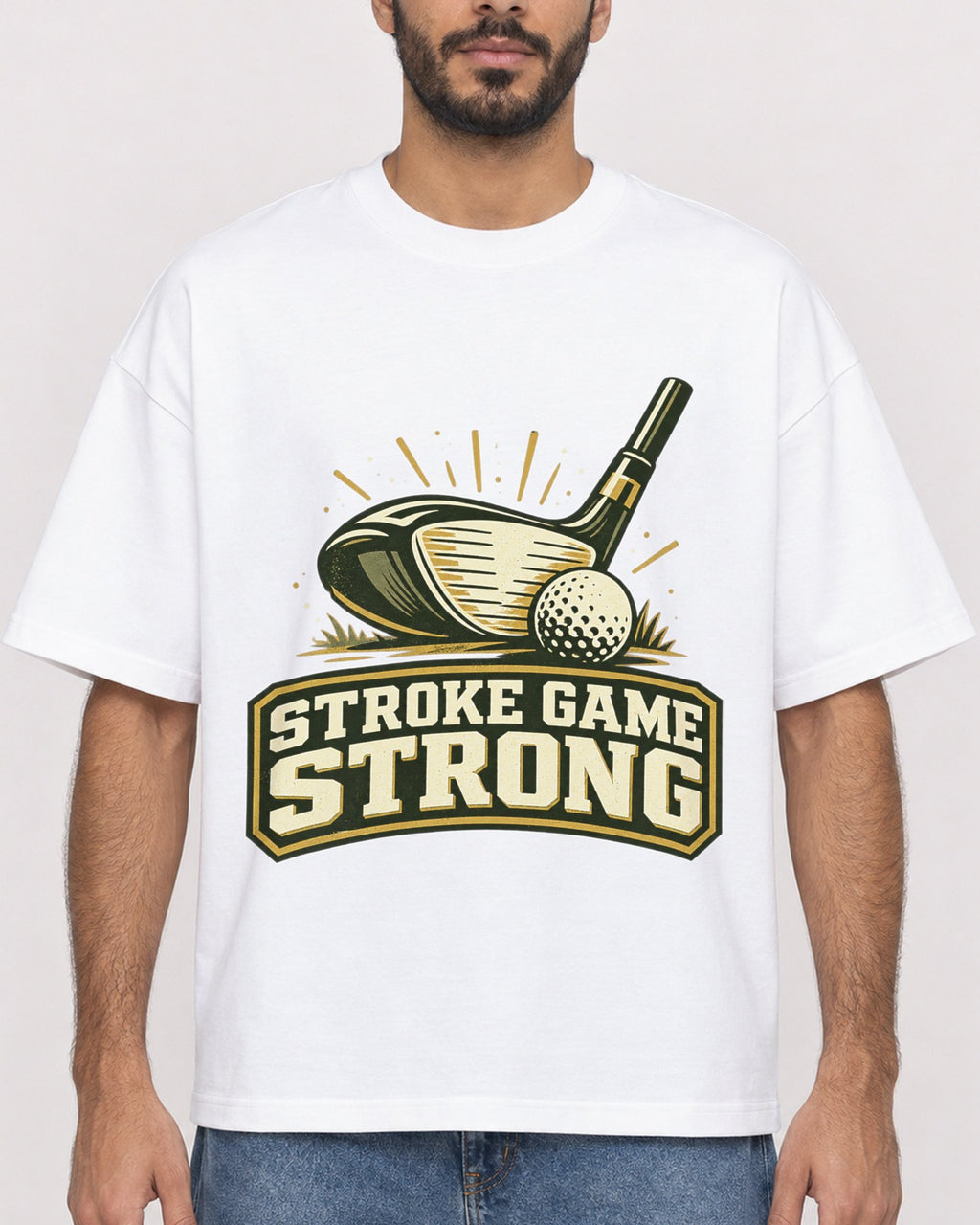 Mockup Boxy Heavyweight Tee White male close-up 07