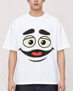 Mockup Boxy Heavyweight Tee White male close-up 21