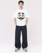 Mockup Boxy Heavyweight Tee White male full-body 21