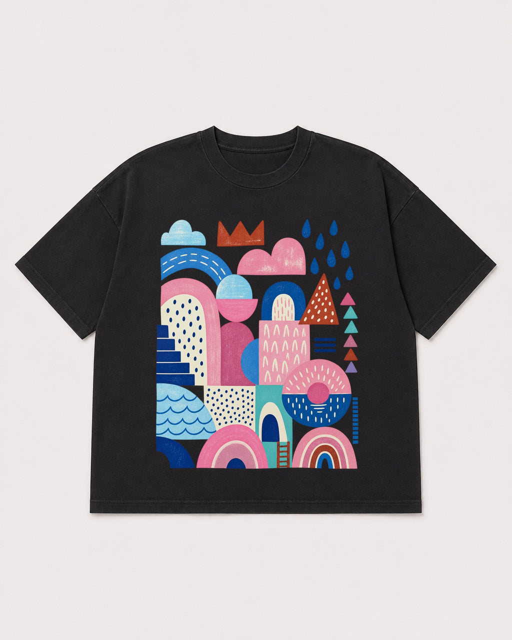 Mockup Boxy Heavyweight Tee Black product