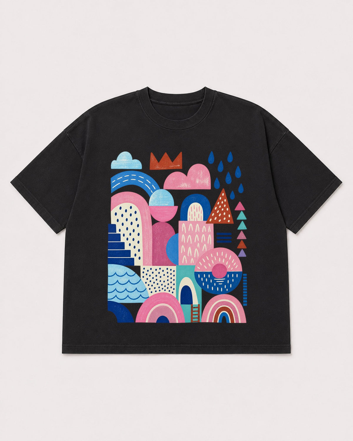 Mockup Boxy Heavyweight Tee Black product