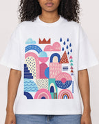Mockup Boxy Heavyweight Tee White female close-up 05