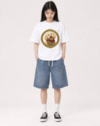 Mockup Boxy Heavyweight Tee White female full-body 01