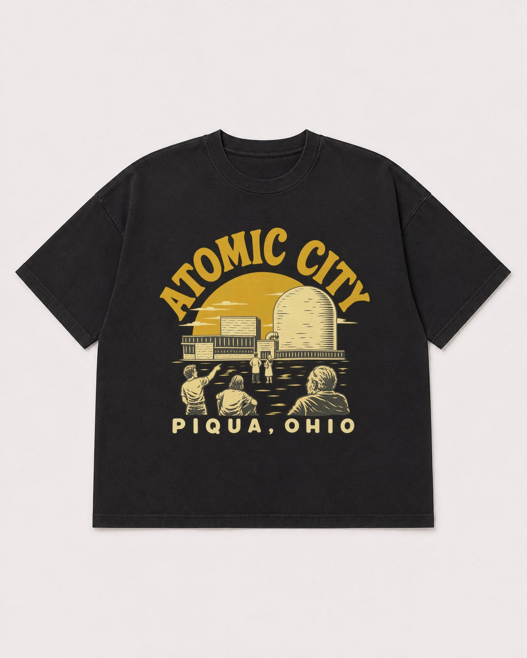 Mockup Boxy Heavyweight Tee Black product