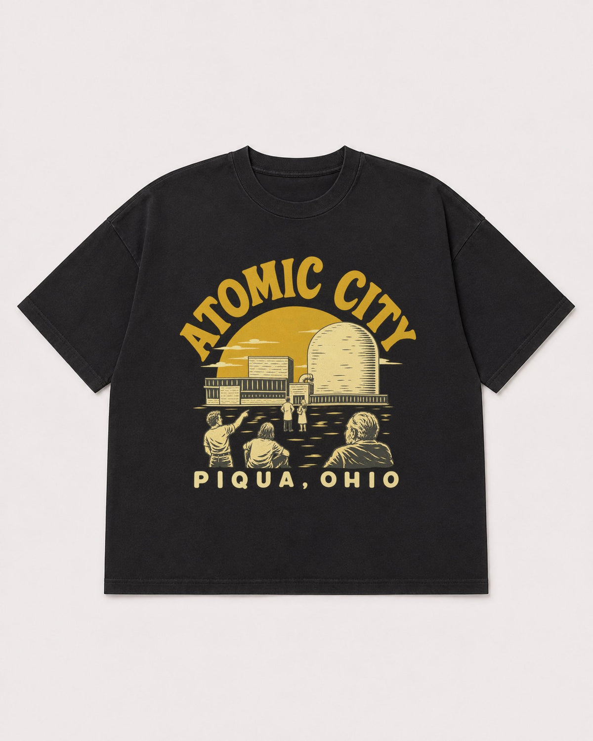 Mockup Boxy Heavyweight Tee Black product