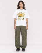 Mockup Boxy Heavyweight Tee White female full-body 02