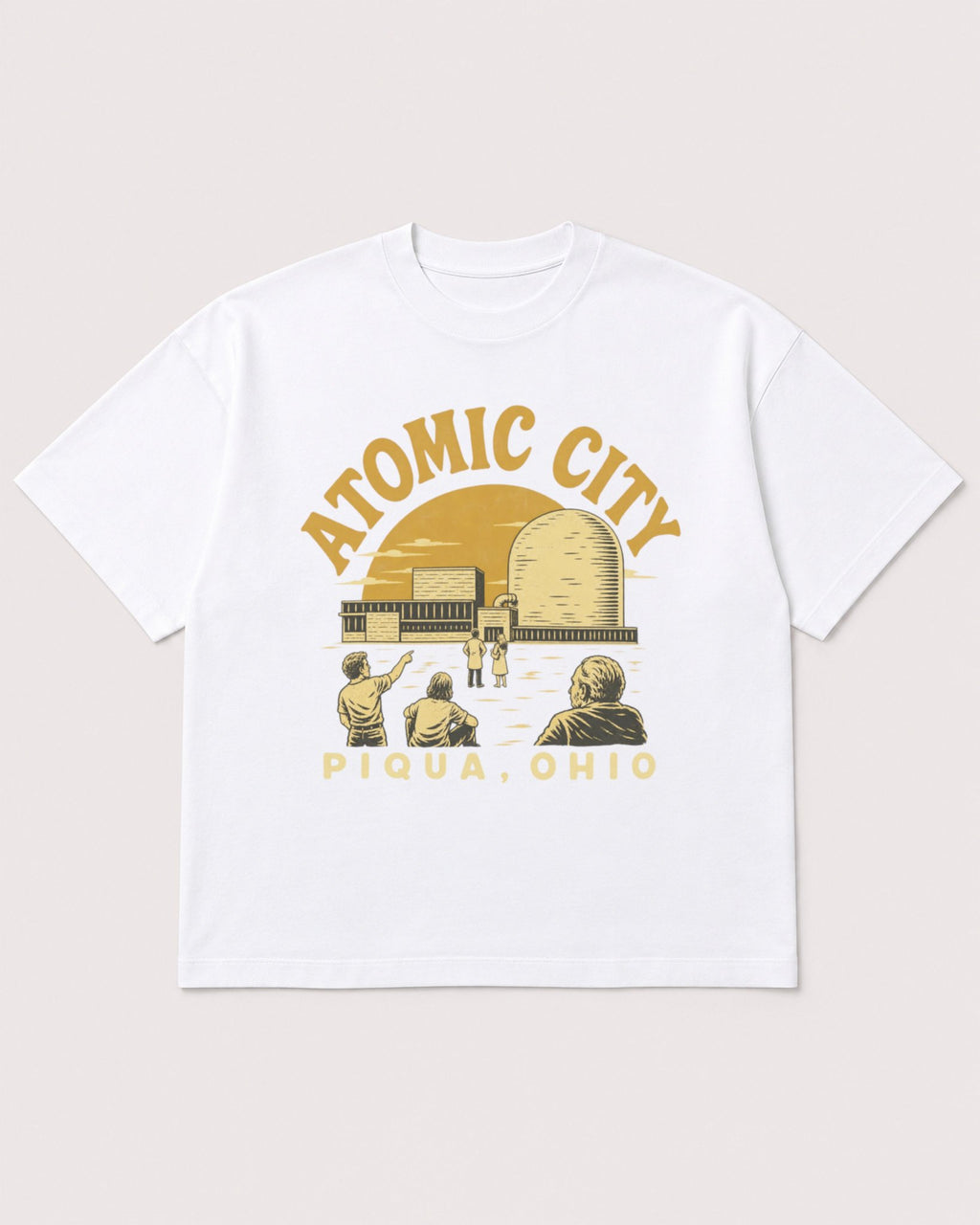 Mockup Boxy Heavyweight Tee White product
