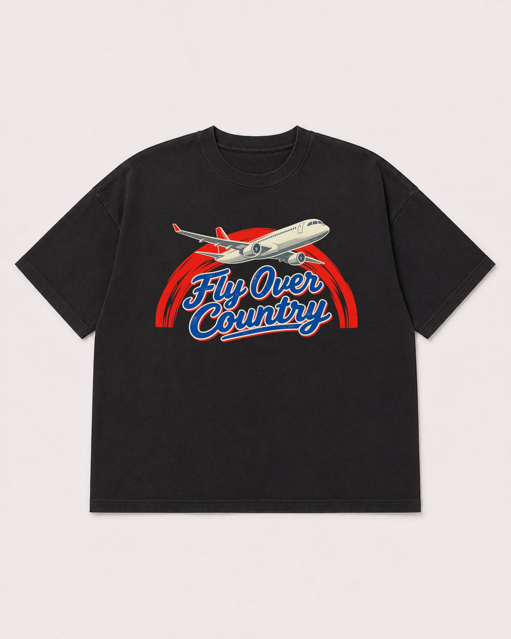 Mockup Boxy Heavyweight Tee Black product