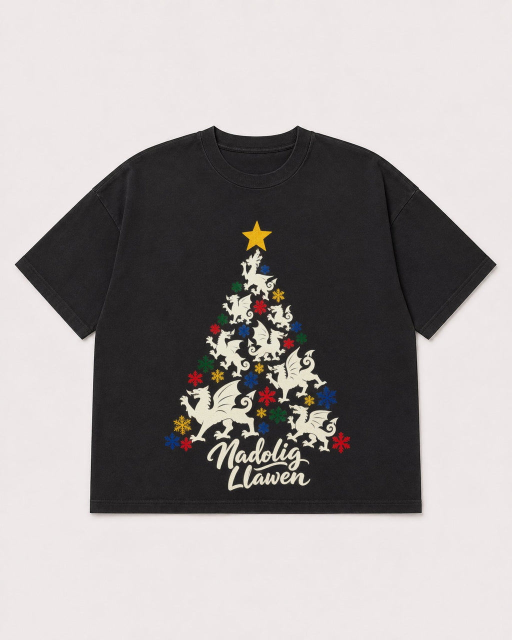 Mockup Boxy Heavyweight Tee Black product