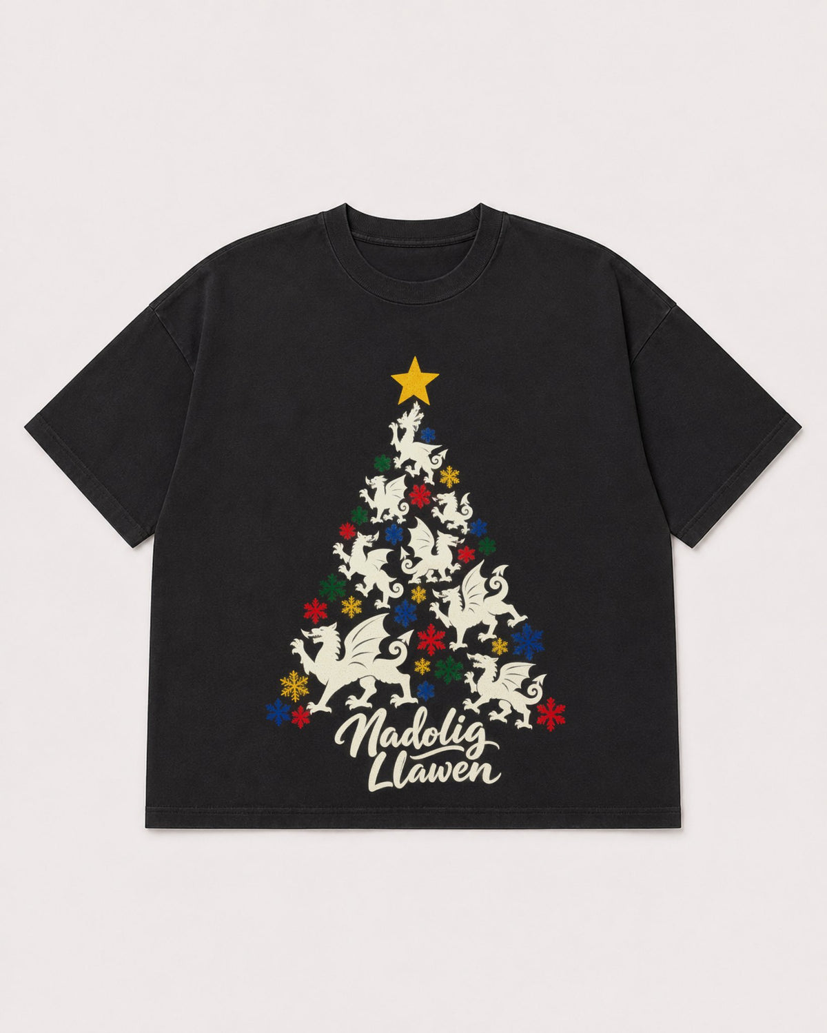 Mockup Boxy Heavyweight Tee Black product