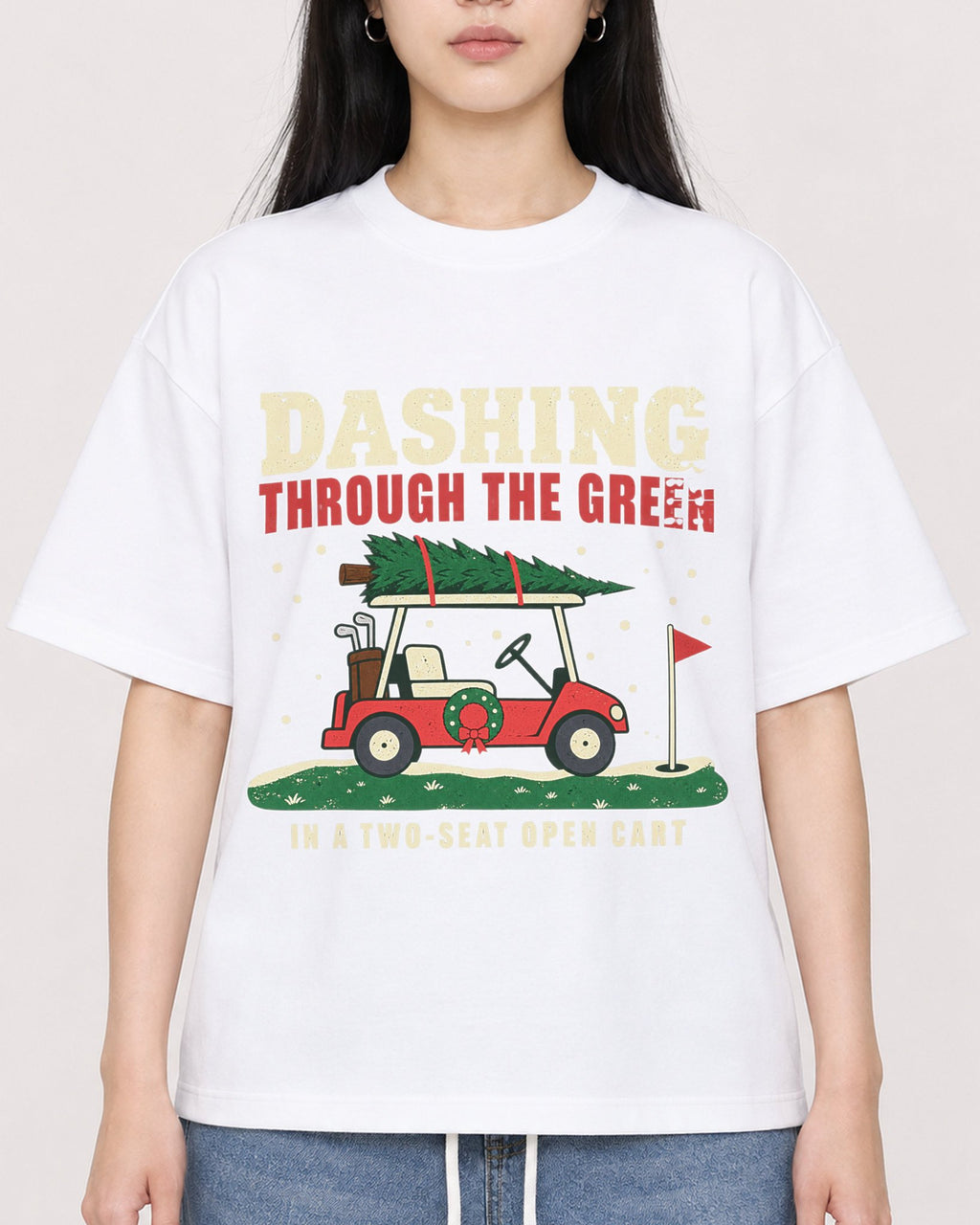 Mockup Boxy Heavyweight Tee White female close-up 01