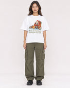 Mockup Boxy Heavyweight Tee White female full-body 02