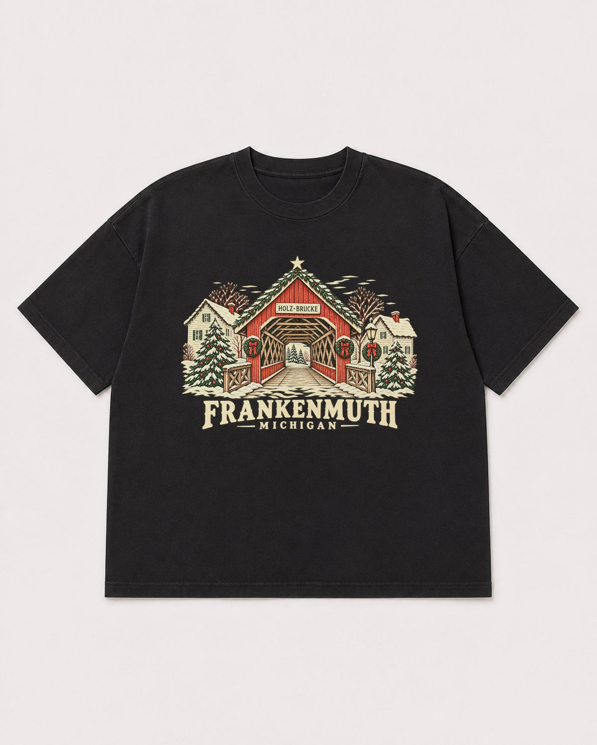 Mockup Boxy Heavyweight Tee Black product
