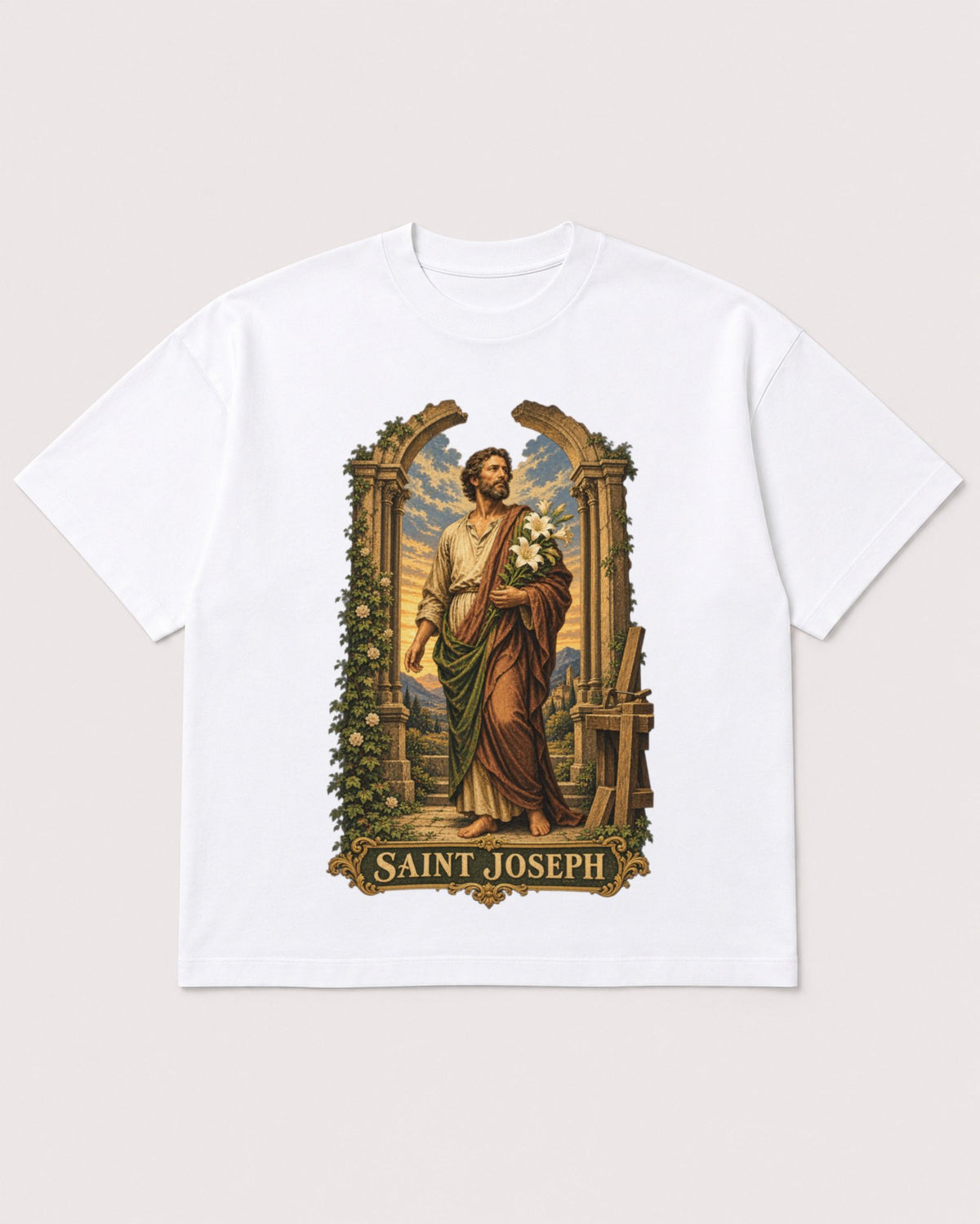 Mockup Boxy Heavyweight Tee White product