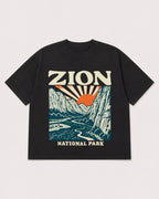 Mockup Boxy Heavyweight Tee Black product