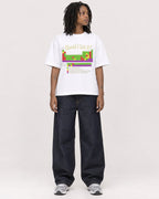 Mockup Boxy Heavyweight Tee White female full-body 24