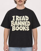 Mockup Boxy Heavyweight Tee Black male close-up 09