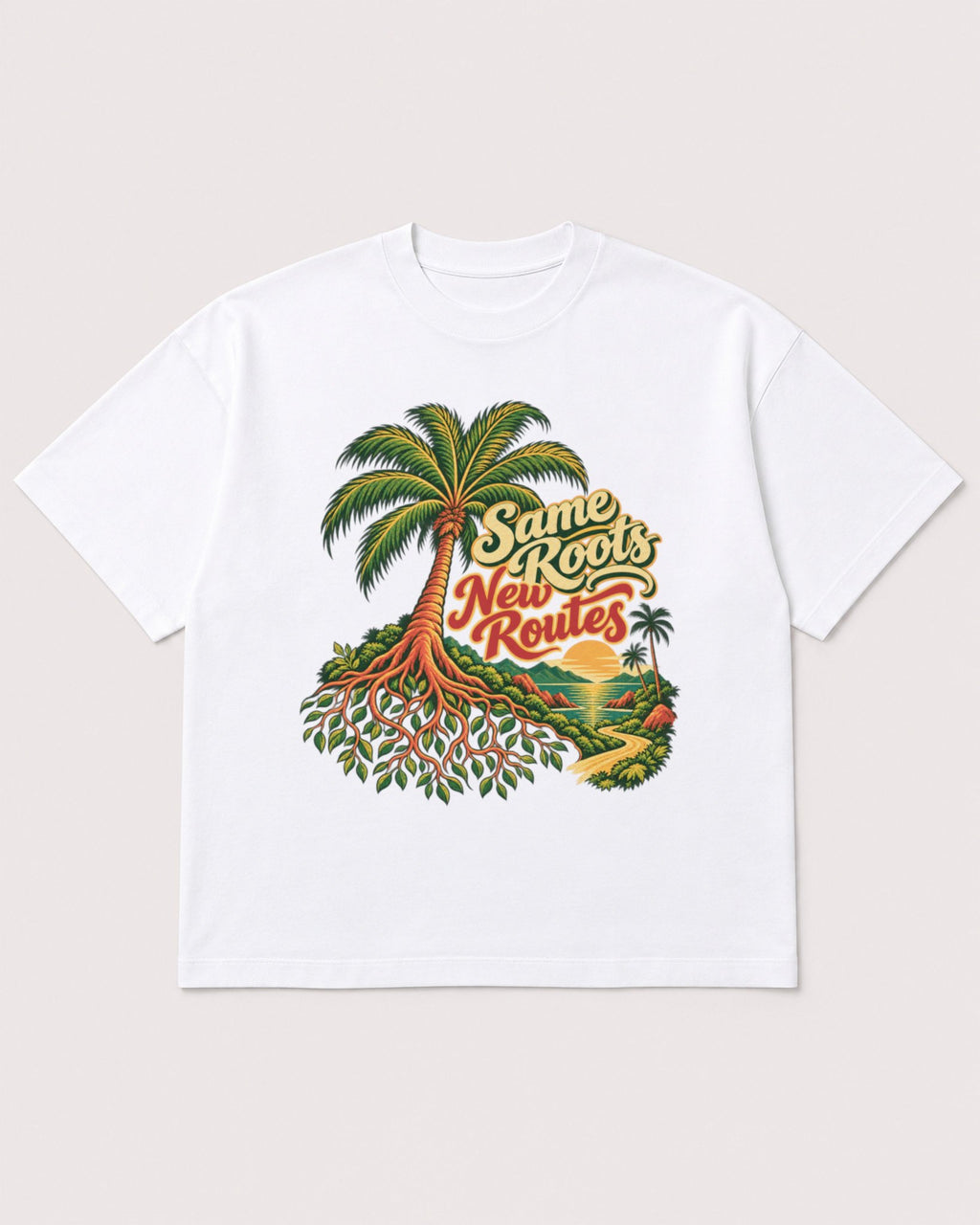 Mockup Boxy Heavyweight Tee White product