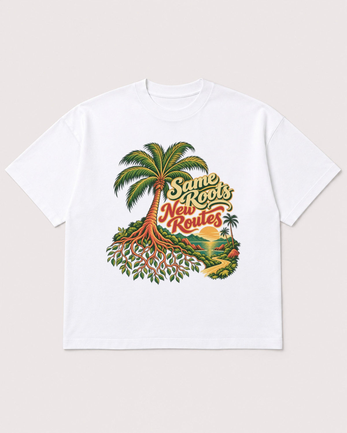 Mockup Boxy Heavyweight Tee White product