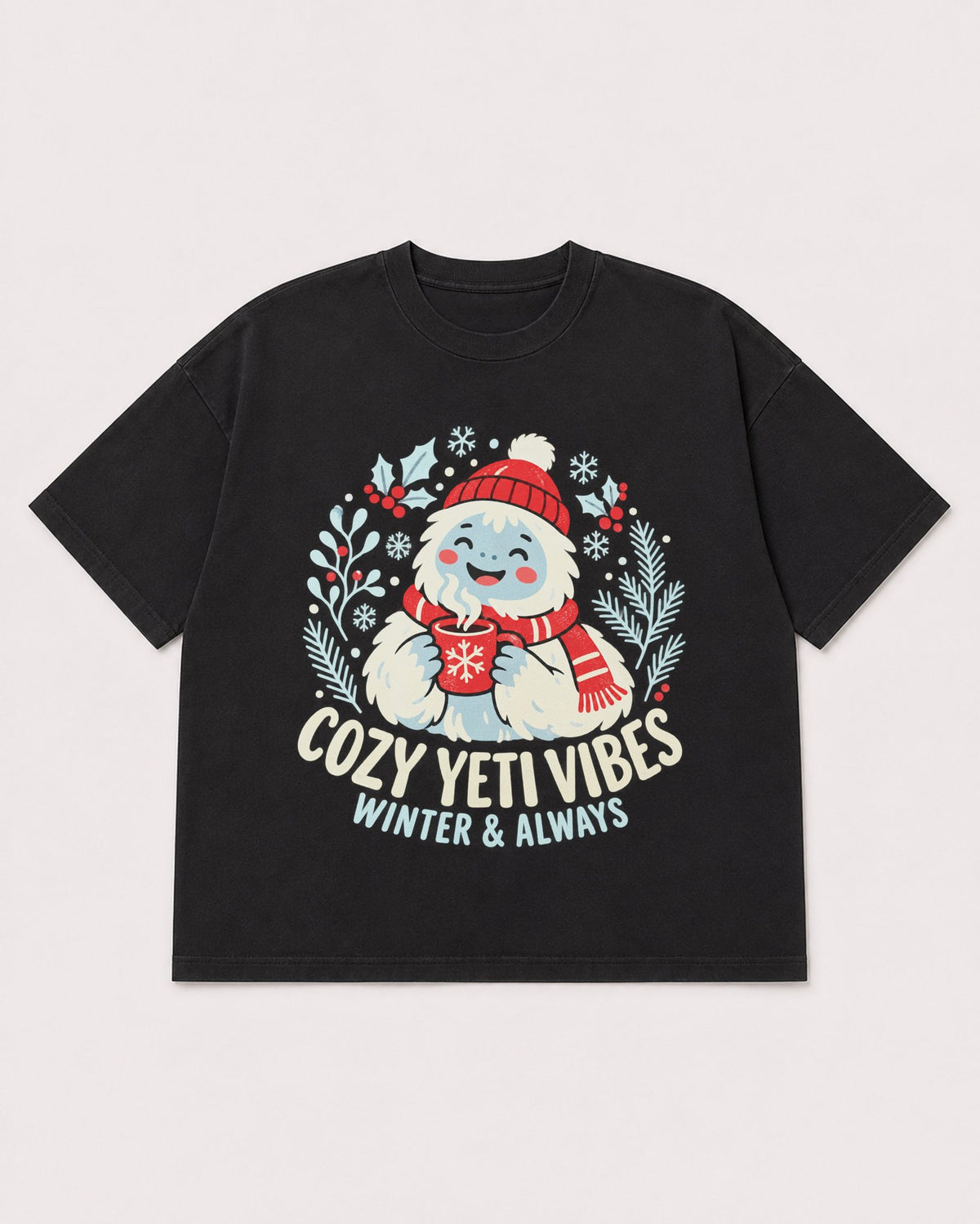 Mockup Boxy Heavyweight Tee Black product