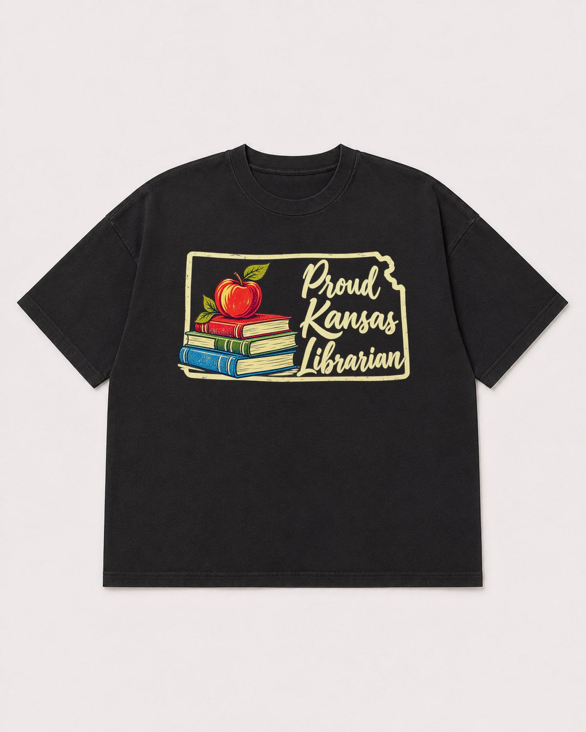Mockup Boxy Heavyweight Tee Black product