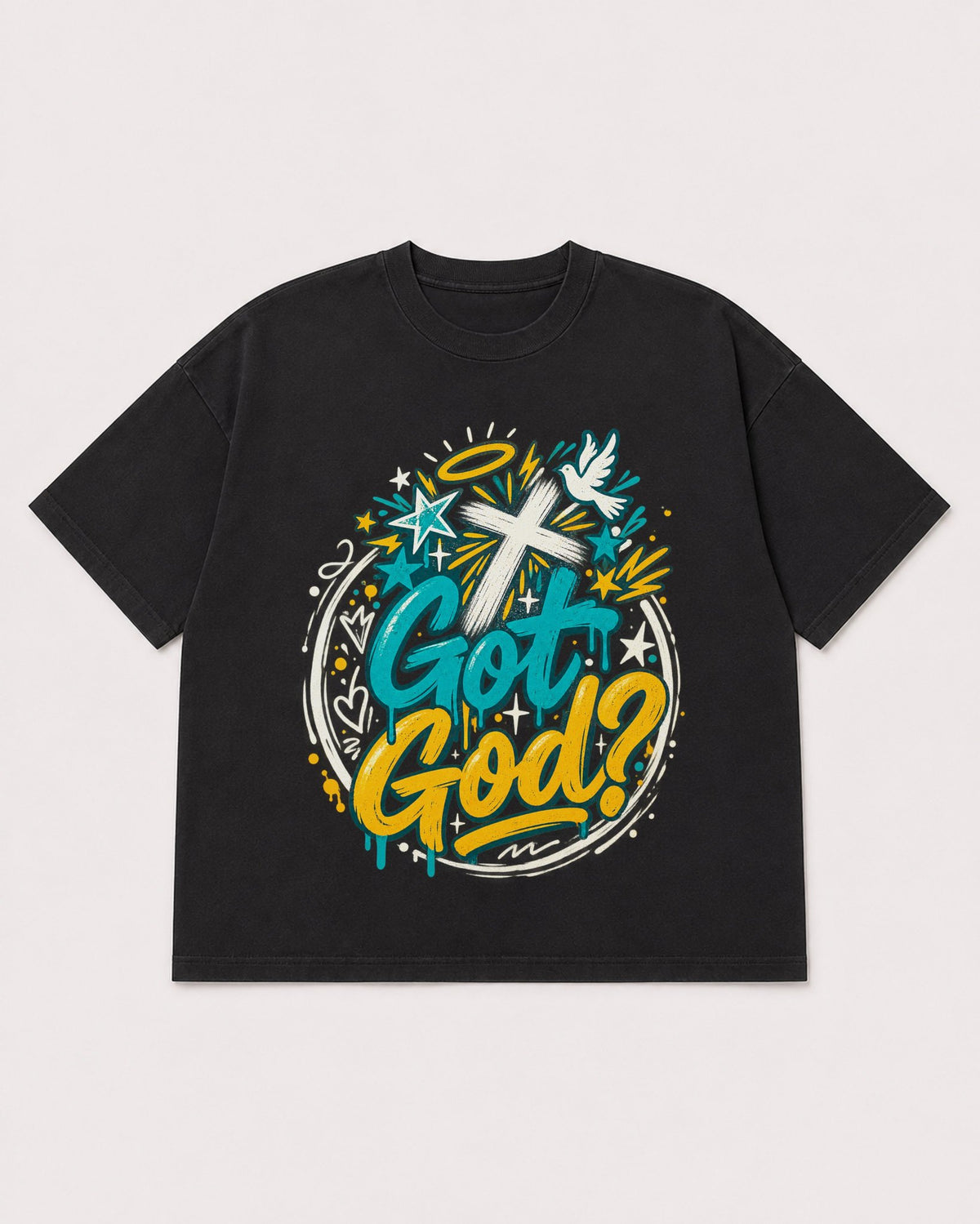 Mockup Boxy Heavyweight Tee Black product