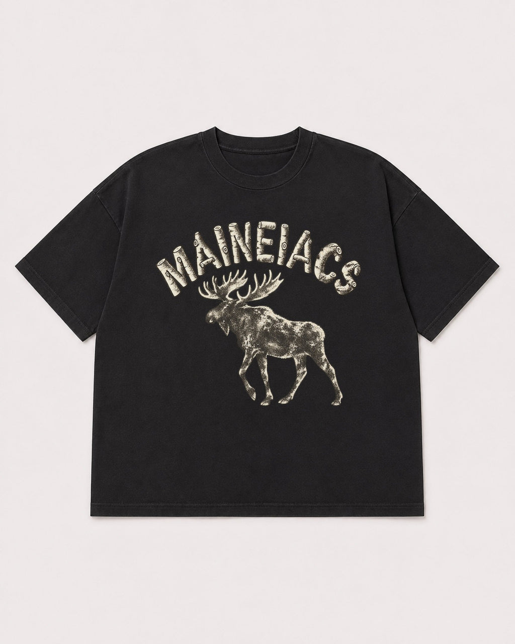 Mockup Boxy Heavyweight Tee Black product