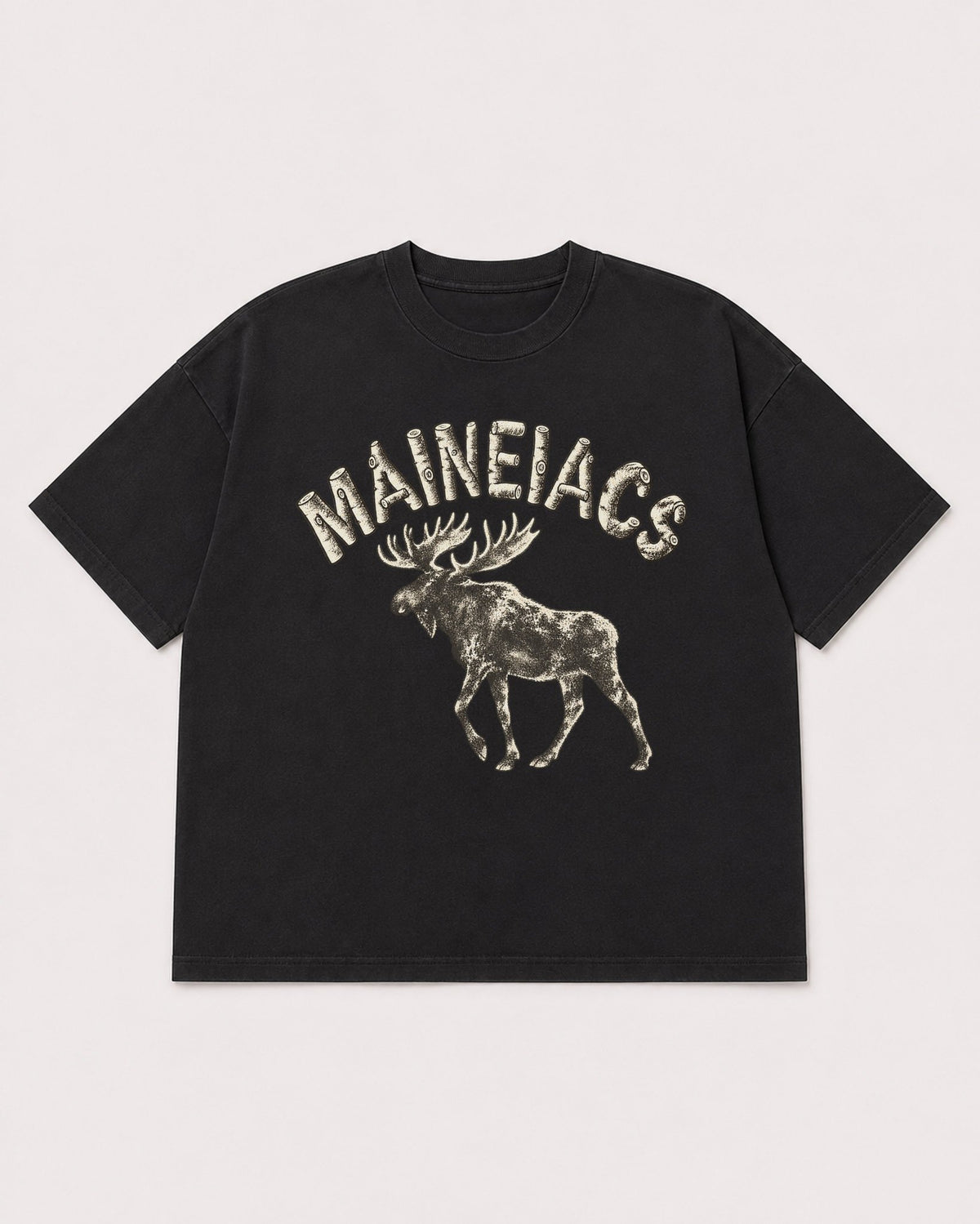 Mockup Boxy Heavyweight Tee Black product
