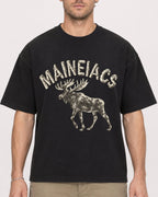 Mockup Boxy Heavyweight Tee Black male close-up 08