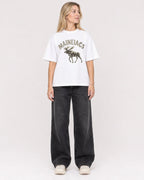 Mockup Boxy Heavyweight Tee White female full-body 08