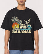 Mockup Boxy Heavyweight Tee Black male close-up 10