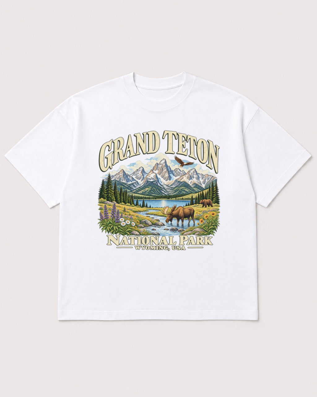 Mockup Boxy Heavyweight Tee White product