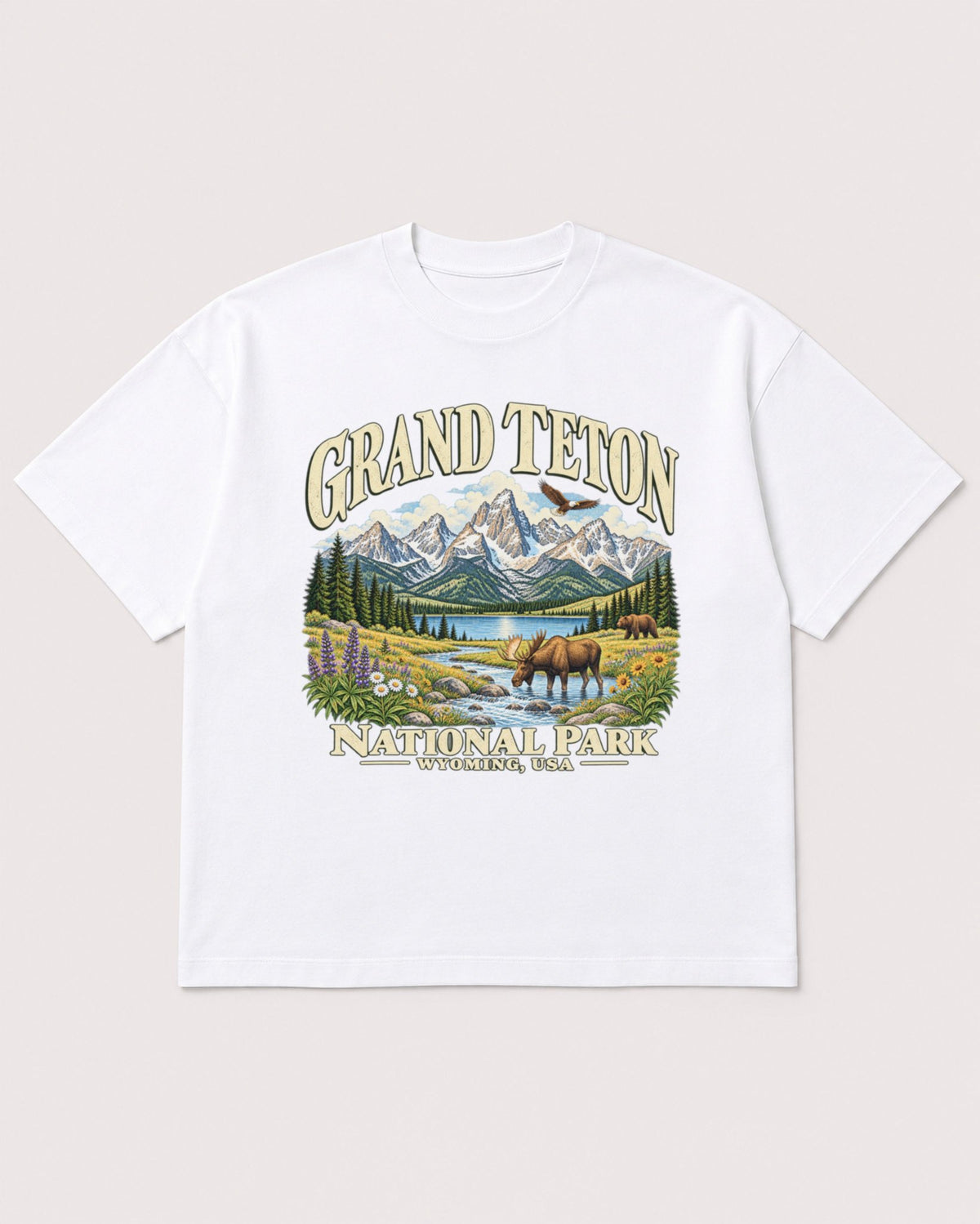 Mockup Boxy Heavyweight Tee White product