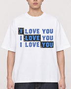 Mockup Boxy Heavyweight Tee White male close-up 01