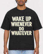 Mockup Boxy Heavyweight Tee Black male close-up 05