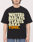 Mockup Boxy Heavyweight Tee Black male close-up 03