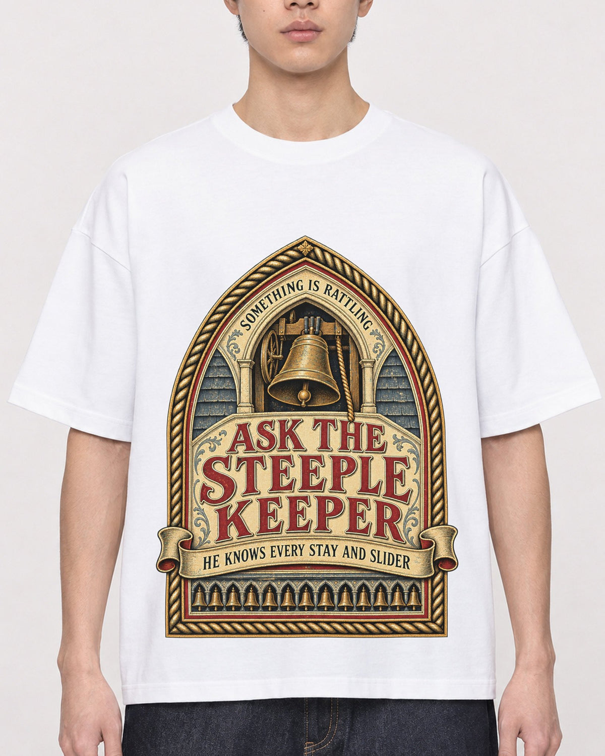 Mockup Boxy Heavyweight Tee White male close-up 01