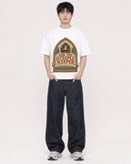 Mockup Boxy Heavyweight Tee White male full-body 01