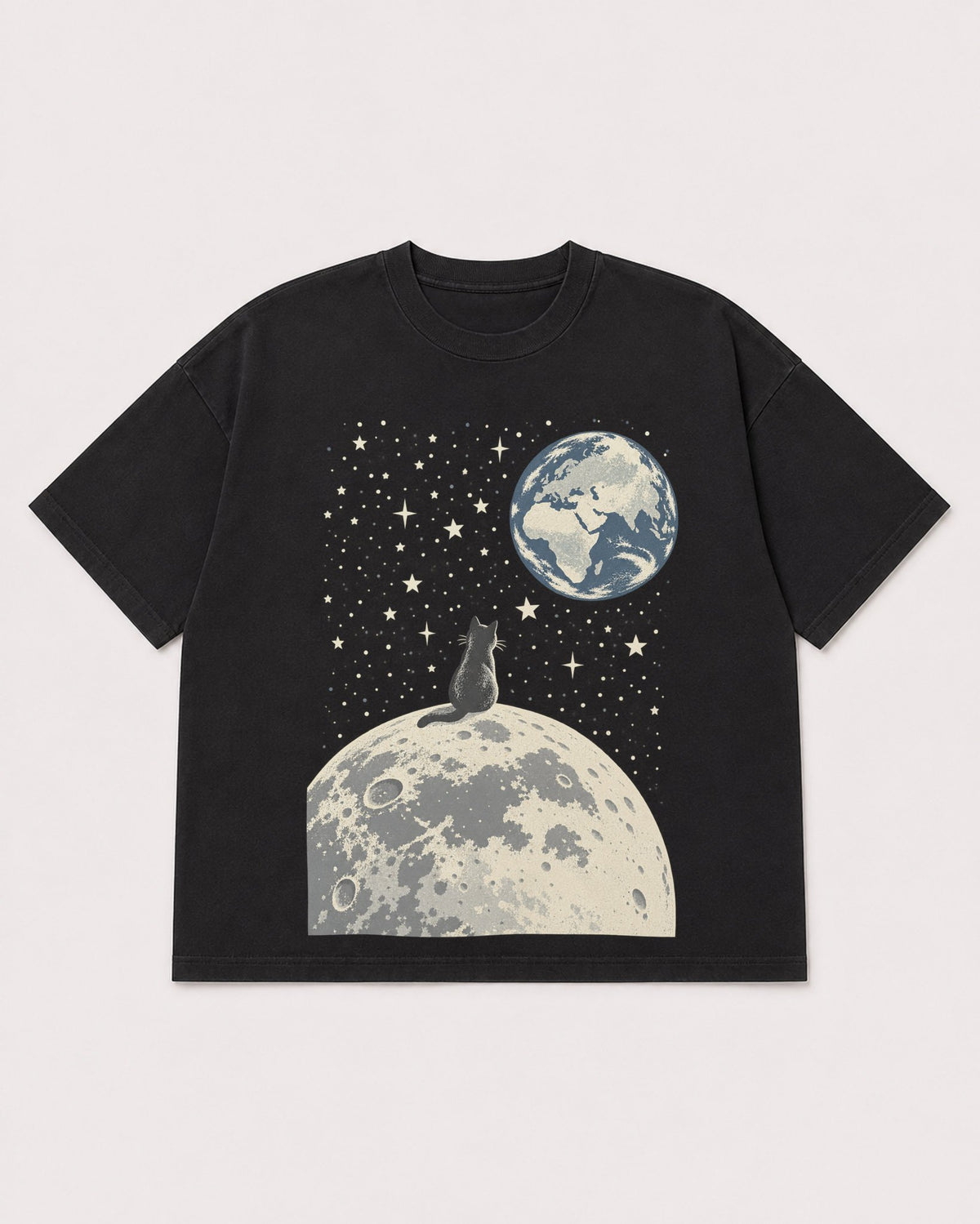 Mockup Boxy Heavyweight Tee Black product
