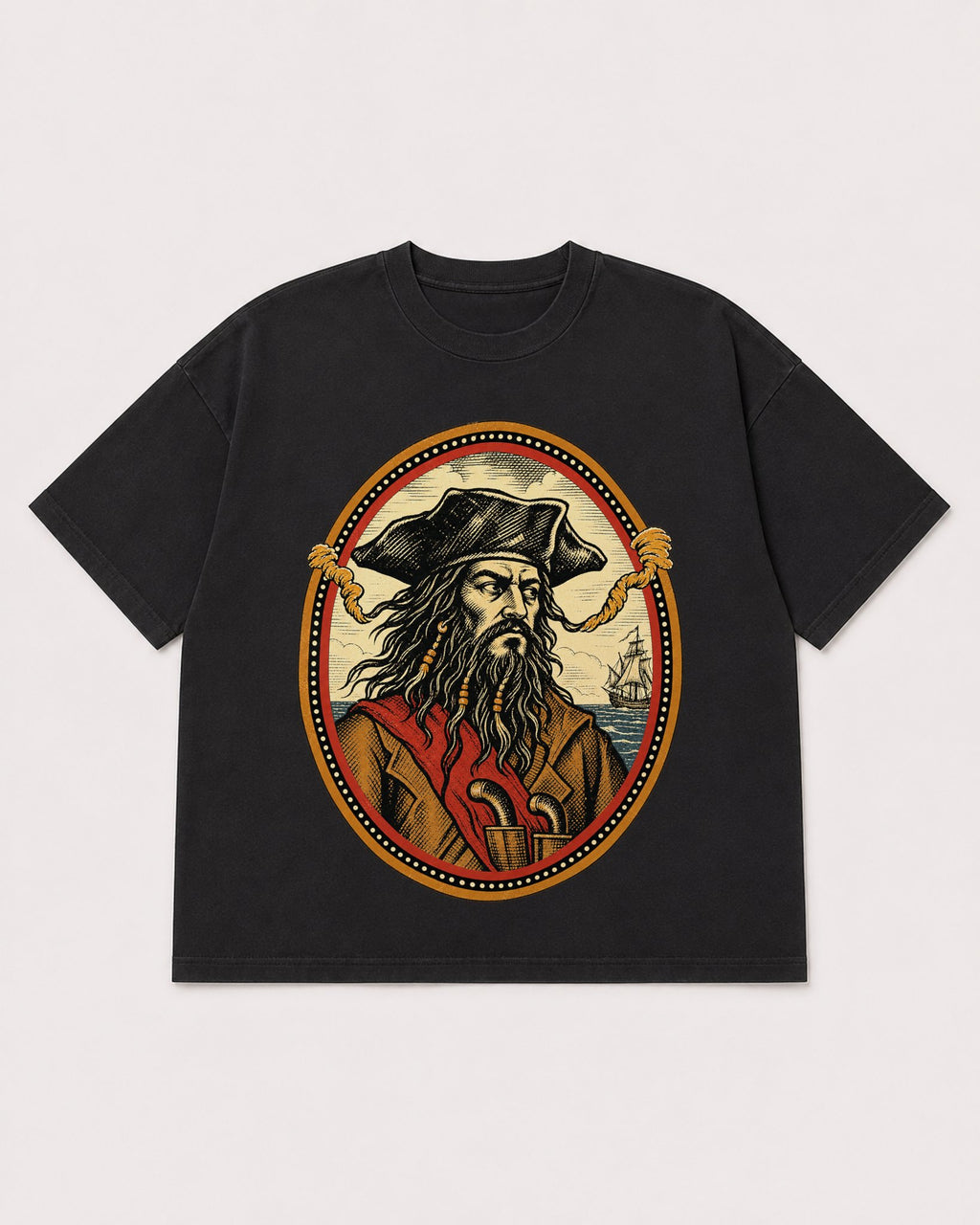 Mockup Boxy Heavyweight Tee Black product