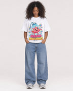 Mockup Boxy Heavyweight Tee White female full-body 05