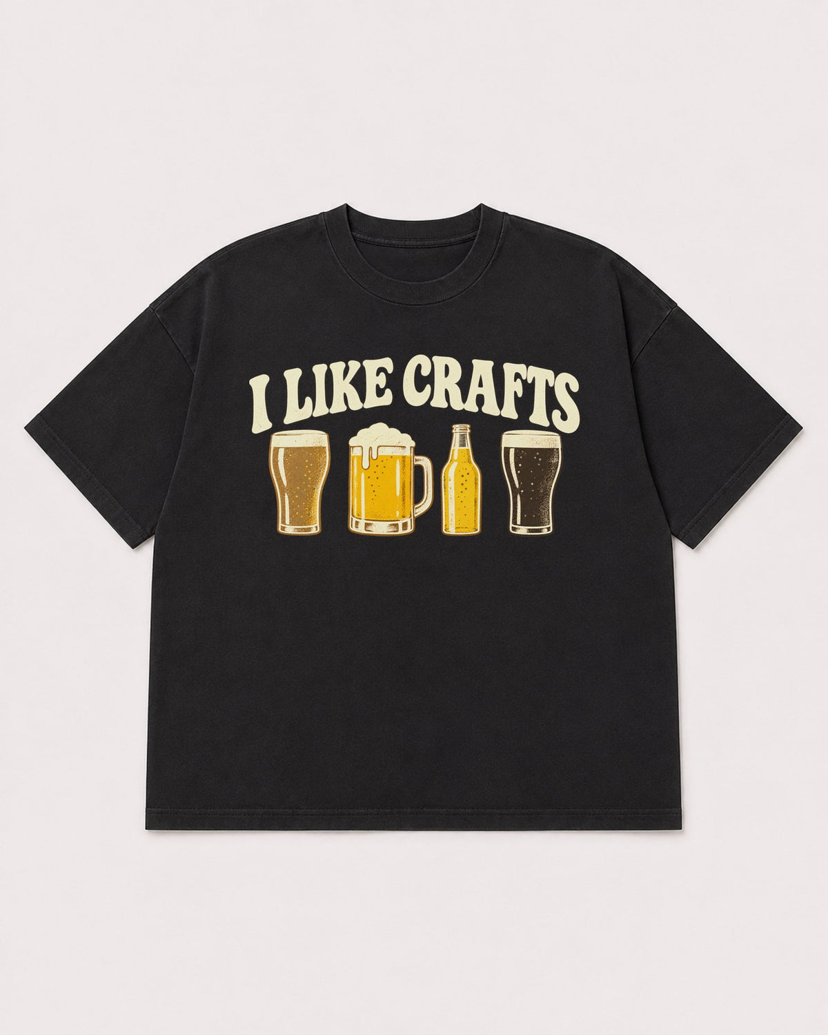Mockup Boxy Heavyweight Tee Black product