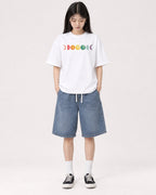 Mockup Boxy Heavyweight Tee White female full-body 01