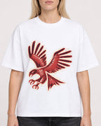 Mockup Boxy Heavyweight Tee White female close-up 08